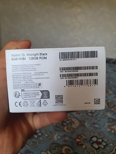 pad pro: Redmi, Redmi 13, Б/у, 128 ГБ, цвет - Черный, 2 SIM — 8