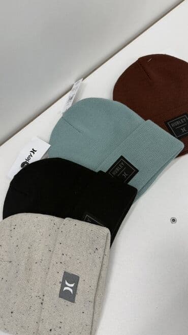 шапка тёплое: Шапки-бини брендов Calvin Klein, Hurley и Champion Мужские/женские 💯 — 2