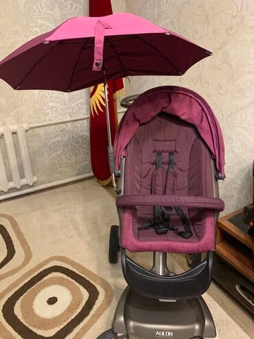 коляска детская цена бишкек: Коляска, цвет - Фиолетовый, Б/у — 2