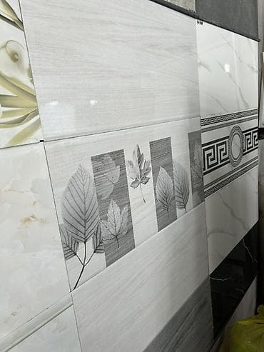 кафель койобуз: Керамическая настенная плитка, коллекция с нейтральной серо-белой — 1