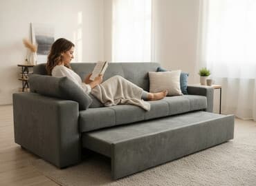 шкафы прихожие на заказ: Раскладной диван, Б/у — 1