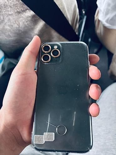 second tech: IPhone 11 Pro, Б/у, 64 ГБ, Space Gray, Чехол, 72 % — 1
