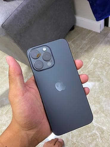 режим 12 с: IPhone 15 Pro Max, Б/у, 256 ГБ, Black Titanium, Чехол, 79 % — 3