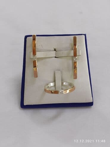 свадебные наборы ручной: Набор украшений, Проба 925, Женские, Новый — 3