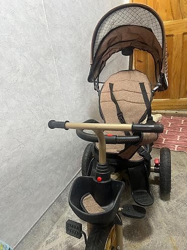 devo matiz: Детский трёхколёсный велосипед с родительской ручкой и капюшоном - — 1