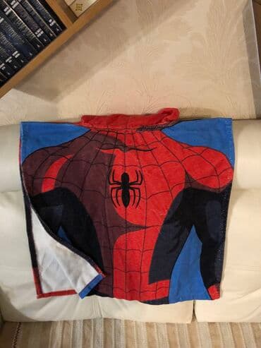 детская футболка с человеком пауком: Полотенце- пончо (накидка с капюшоном). Идеально на пляж и в — 4