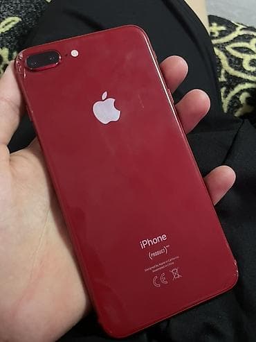 IPhone 8 Plus, Колдонулган, 64 ГБ, Кызыл, Заряддоочу түзүлүш, Каптама, 72 % — 1