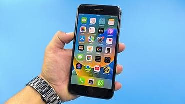 IPhone 8 Plus, Б/у, 64 ГБ, Черный, Чехол, 75 %