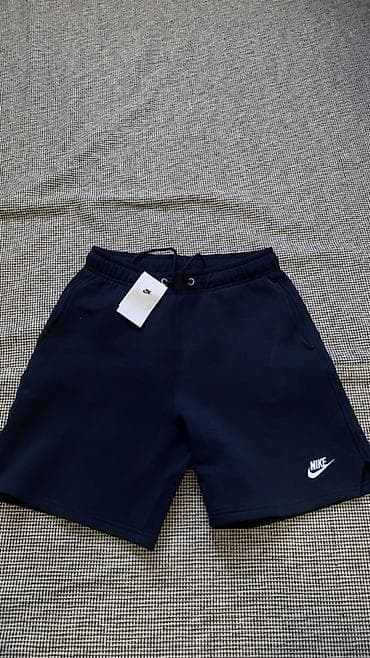 nike kargo: Мужские шорты Nike Club Fleece - Цвет: тёмно-синий (navy) - Материал — 1