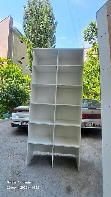 Офисный стеллаж, Новый, ЛДСП, цвет - Белый — 1