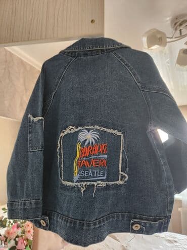 брендовые вещи оригинал: Куртка джинсовая новая,примерно 5-6 лет 700 сом,в подарок шапка,почти — 8