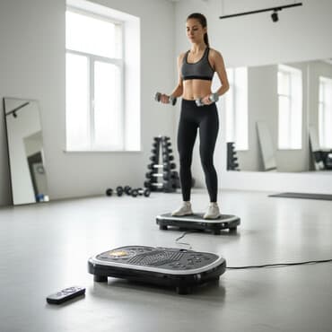 Виброплатформа Zoiten — компактный домашний тренажёр с мощной