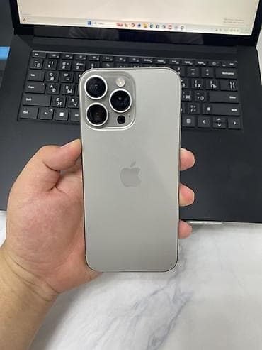 IPhone 16 Pro Max, Б/у, 1 ТБ, Natural Titanium, 100 %