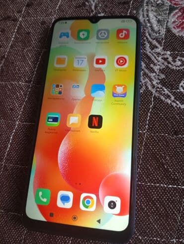 рассрочка ноутбуки: Redmi, Redmi 12C, Б/у, 64 ГБ, цвет - Голубой, 2 SIM — 2