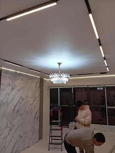 натяж: Натяжной потолок Глянцевое Монтаж — 1