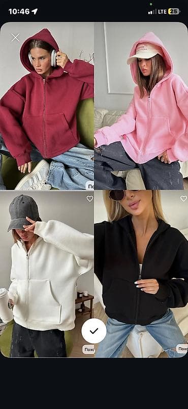 мужской худи: Кофта, Оверсайз, Осень-весна, Made in KG, Все размеры — 1