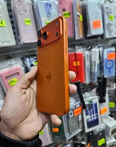 цум телефоны бишкек: IPhone 17 Pro Max, Жаңы, 1 ТБ, Ток сары, Заряддоочу түзүлүш, 100 % — 3