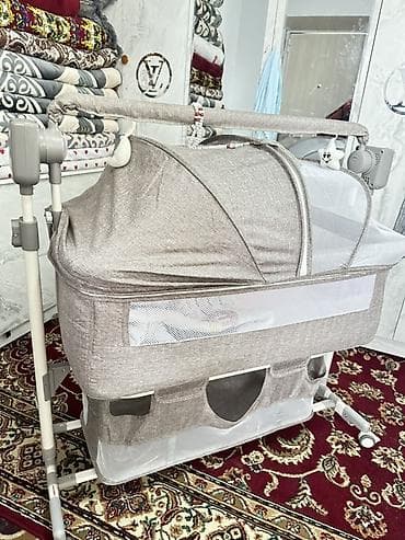 Терезелер жана комплектөөчүлөр: Люлька, Жаңы, Бешик, Металл, түсү - Саргыч боз, Акылуу жеткирүү — 2