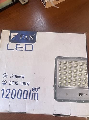 Дом и сад: Прожектор светодиодный FAN LED BK05-100W - Световой поток: 12000 лм - — 1