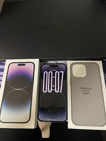 IPhone 14 Pro, Б/у, 256 ГБ, Deep Purple, Чехол at lalafo.kg IPhone 14 Pro, Б/у, 256 ГБ, Deep Purple, Чехол