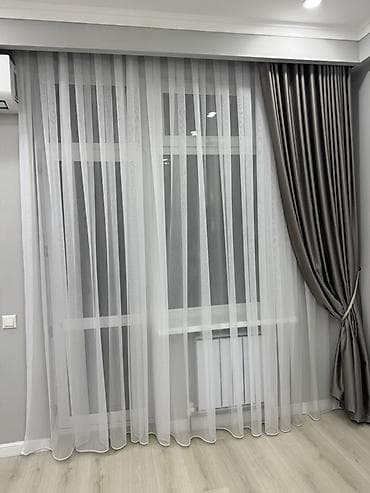 полотер: Комплект штор, С тюлем в комплекте, Готовое изделие, Для спальни — 3