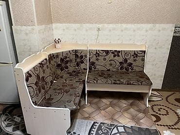 наклейки для кухонного гарнитура: Кухонный мягкий уголок, ЛДСП, цвет - Бежевый — 3