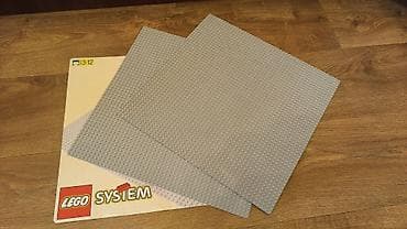 chrysler eagle talon: Серые базовые пластины LEGO (оригинал). - Цвет: light gray. - Формат — 3