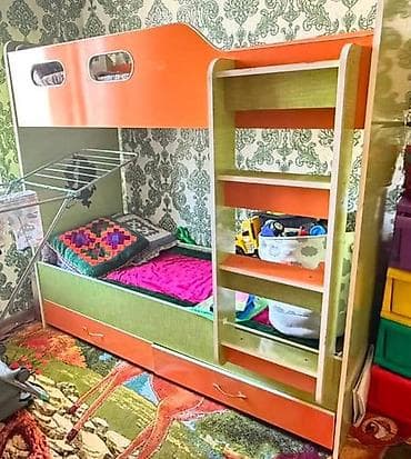 chicco коляски бишкек: Детский комплект мебели для комнаты: - Двухъярусная кровать с — 1