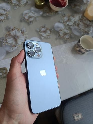 s 21 fe: IPhone 13 Pro, Б/у, 256 ГБ, Sierra Blue, Чехол, 75 % — 1
