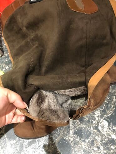 фирменный сапоги: Покупали в Баскони Турция 38 р еврозима натуральная замша брали за — 3