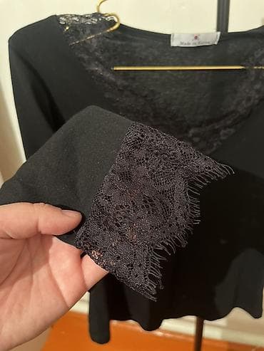 Блузка, Трикотаж, Однотонный