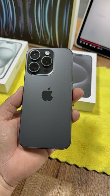 айфон 15 в бишкеке: IPhone 15 Pro, Колдонулган, 256 ГБ, Куту, 86 % — 3