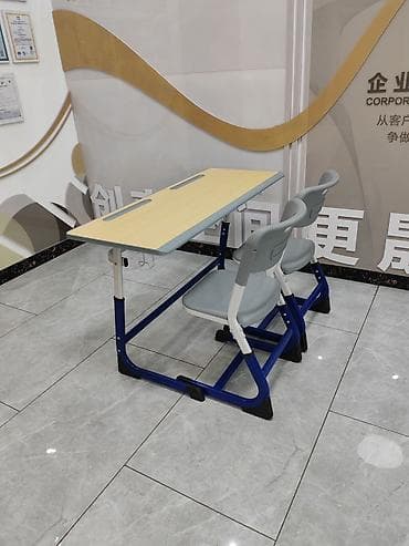 Оңдоп-түзөө жана курулуш: Школьная парта с регулировкой со стулями, разработанная для — 7