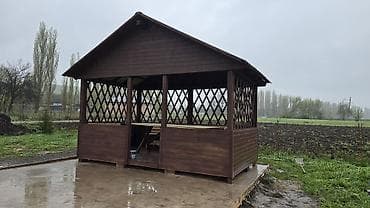 Үй жана бакча: Пергола, Жыгач, Өзүнчө турган, Камтылган арткы жарык, Жаңы, Орнотуу — 10