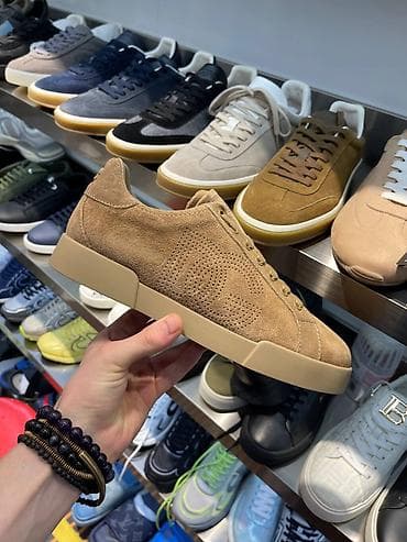 сумка чемодан цена: Замшевые кроссовки Dolce & Gabbana - Материал верха: натуральная — 8