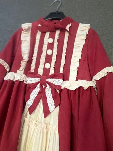 рейтинговое платье для бальных танцев: Детское платье, цвет - Красный, Б/у — 4