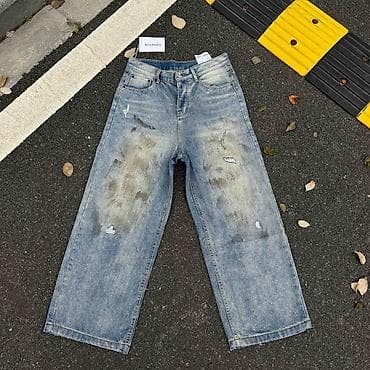 Джинсы: Джинсы Acne Studios - Модель: свободный прямой крой, высокая посадка — 1