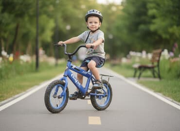 трёхколёсный велосипед детский: Детский велосипед, 2-колесный, 1 - 3 года, Для мальчика, Б/у — 1