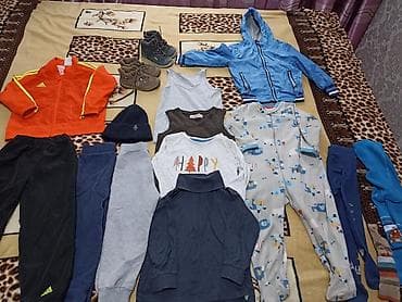 Жаш балдар үчүн үстүлөр жана көйнөктөр: Комплект, Колдонулган — 1