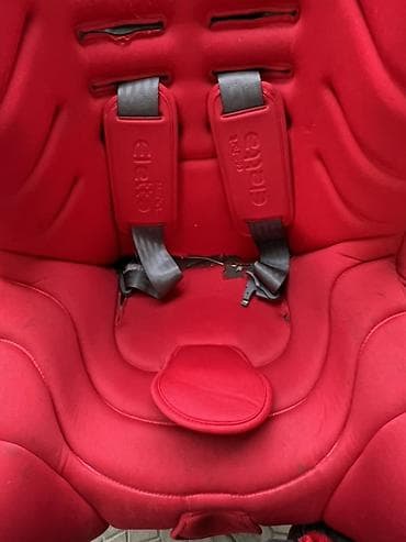 люлька для машины: Автокресло, цвет - Красный, Б/у — 2