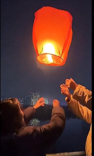 бумажные фонари: Небесные фонарики (китайские) — яркие летающие фонари для — 1