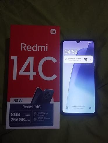 redmi 14 ultra: Redmi, Redmi 14C, Б/у, 256 ГБ, цвет - Синий, 2 SIM — 2