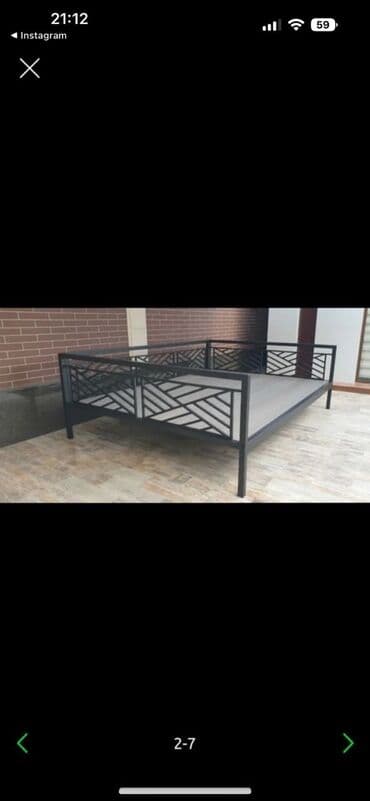 диван из палета: Тапчан 3 x 3 x 2 м, Металл — 15