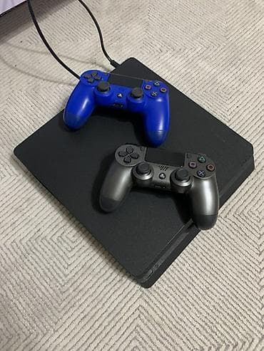 PlayStation 4 Slim (черный) Комплектация: - Консоль PS4 Slim - 2