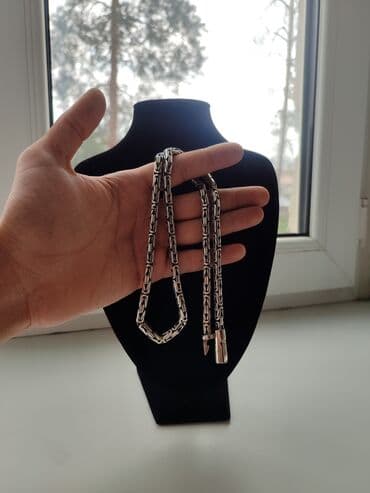 продаю золотую цепочку: Серебряная цепь Лисий Хвост Серебро 925 проба Ручная работа Цепь — 2