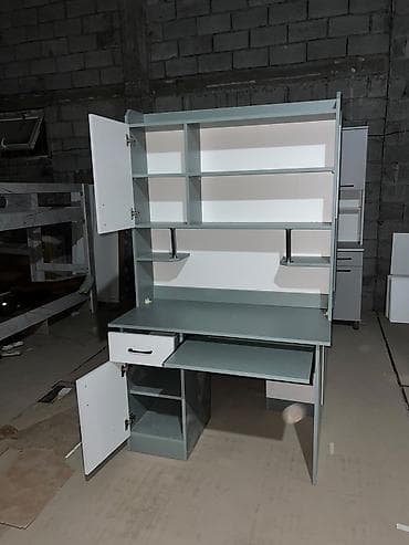 стол в офис: Компьютерный стол, Новый, С полками — 4