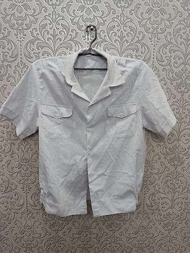 Мужская рубашка, XL, 2XL, Adidas, Б/у, цвет - Белый, Самовывоз