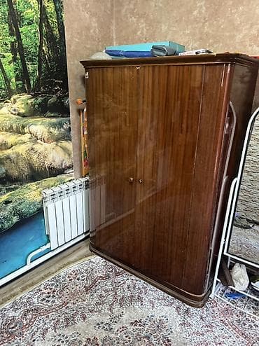 шкаф сатам: Шифоньерлер, кийидер үчүн шкафтар, Түз, Жыгач — 1