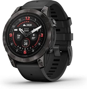 Смарт-часы Garmin EPIX PRO GEN 2 с черным корпусом и ремешком