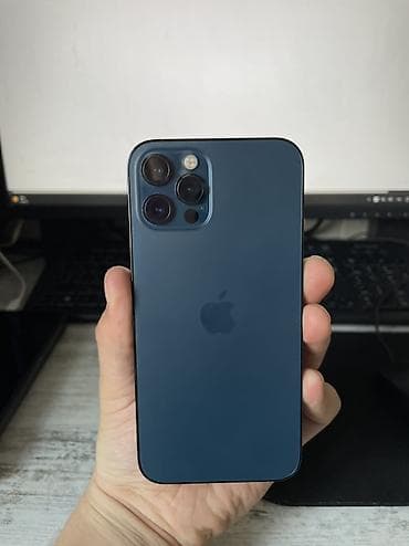 iphone 9: IPhone 12 Pro, Б/у, 256 ГБ, Pacific Blue, Чехол, Зарядное устройство, Защитное стекло, 76 % — 5